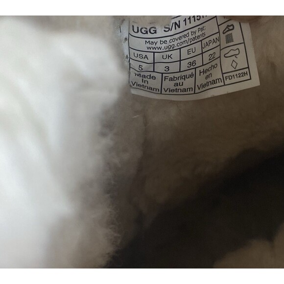 UGG Bailey Bow II Boots Womens Size 5 Brown Leather Sheepskin Pull On Winter - Picture 9 of 9